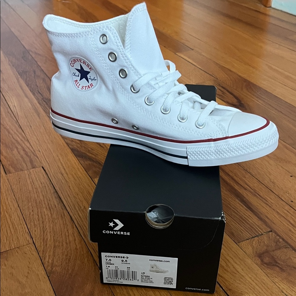 Converse All Star White Canvas High-Tops